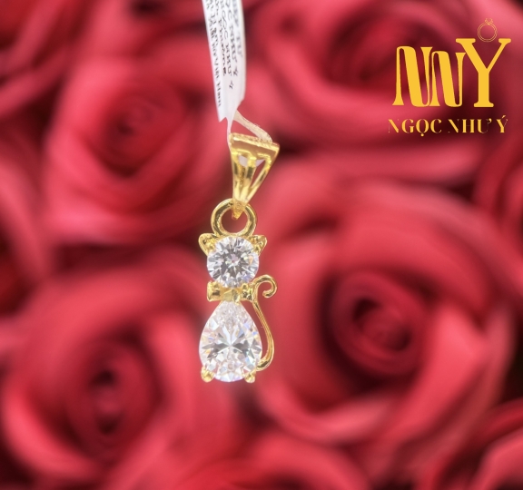 Mặt dây con mèo đá NNY